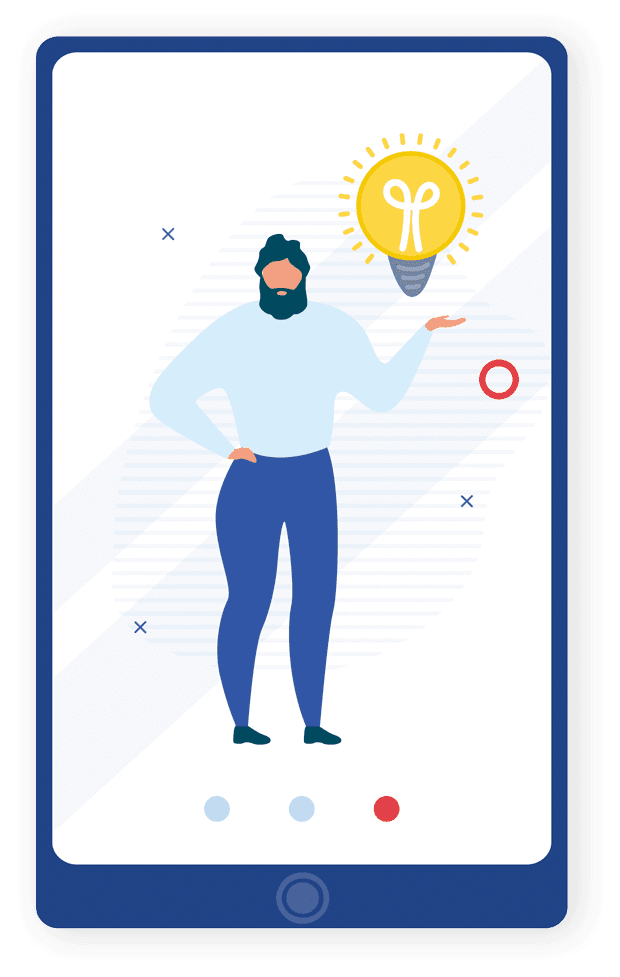 左上スマホ男性